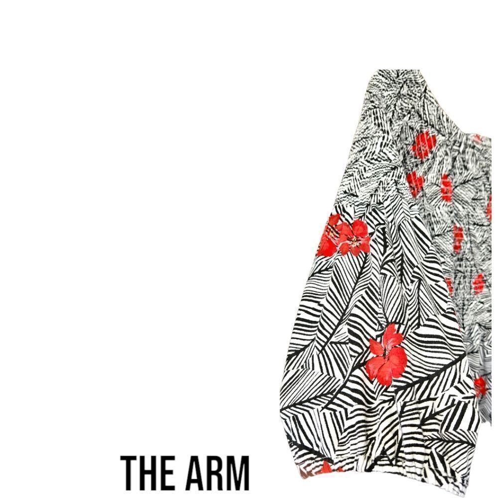 J.JILL Plus Size Women's Boo-Hoo Floral Print 3/4 Sleeve Top New! - Picture 8 of 14